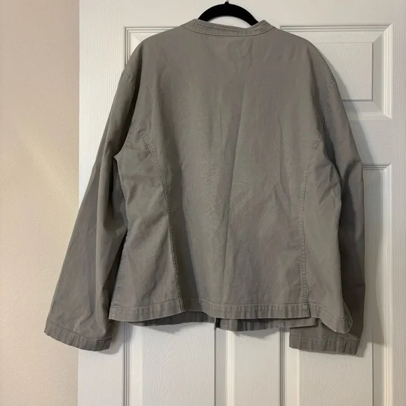 Eileen Fisher Button Up Jacket, plus size 1X - Picture 2 of 14